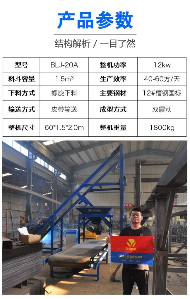 皮帶式預制件的技術參數